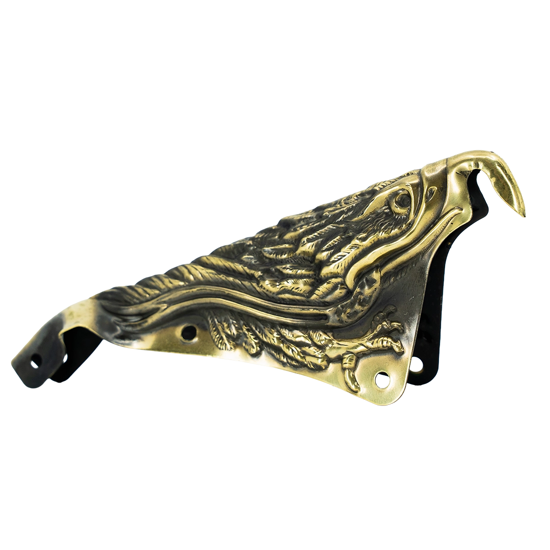 Firefighter Helmet Finial - Brass