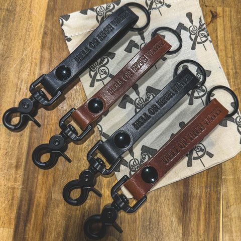 Leather Key Fob - Hell Or Highwater - Asheville FD Preorder