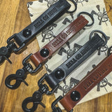 Leather Key Fob - Hell Or Highwater - Asheville FD Preorder