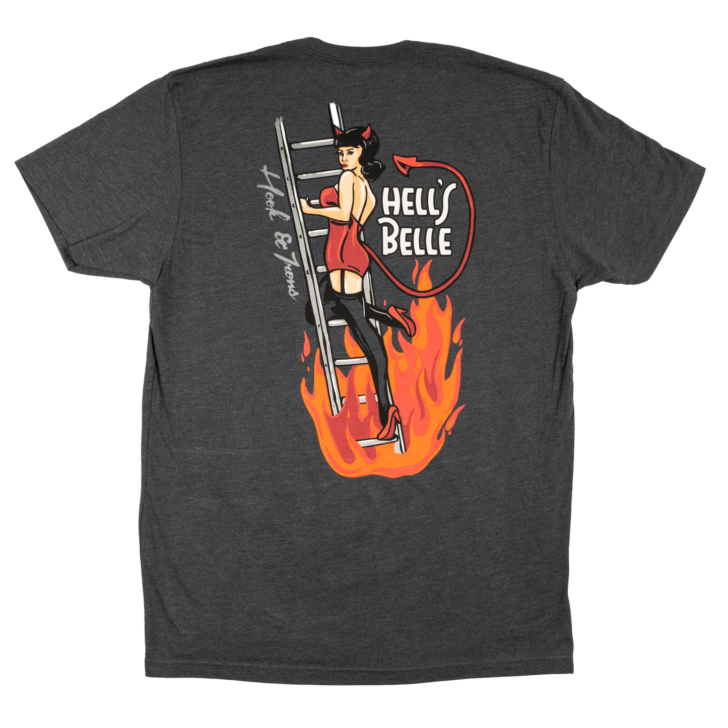 Firefighter T-Shirt (Charcoal) | Model: Hell's Belle