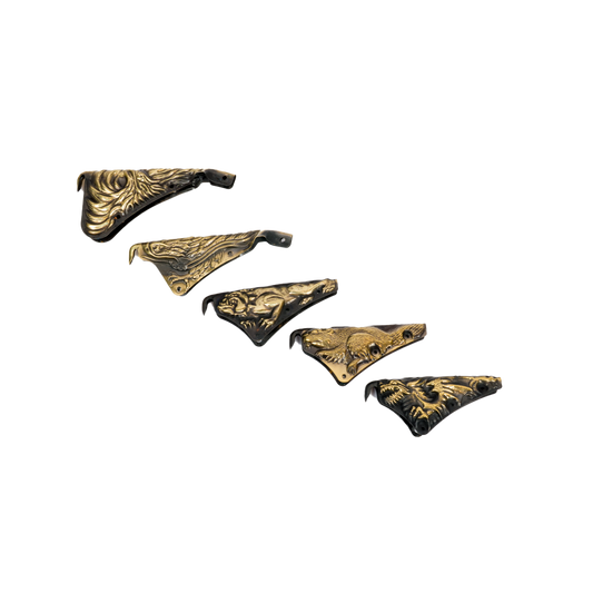 Firefighter Helmet Finial - Brass