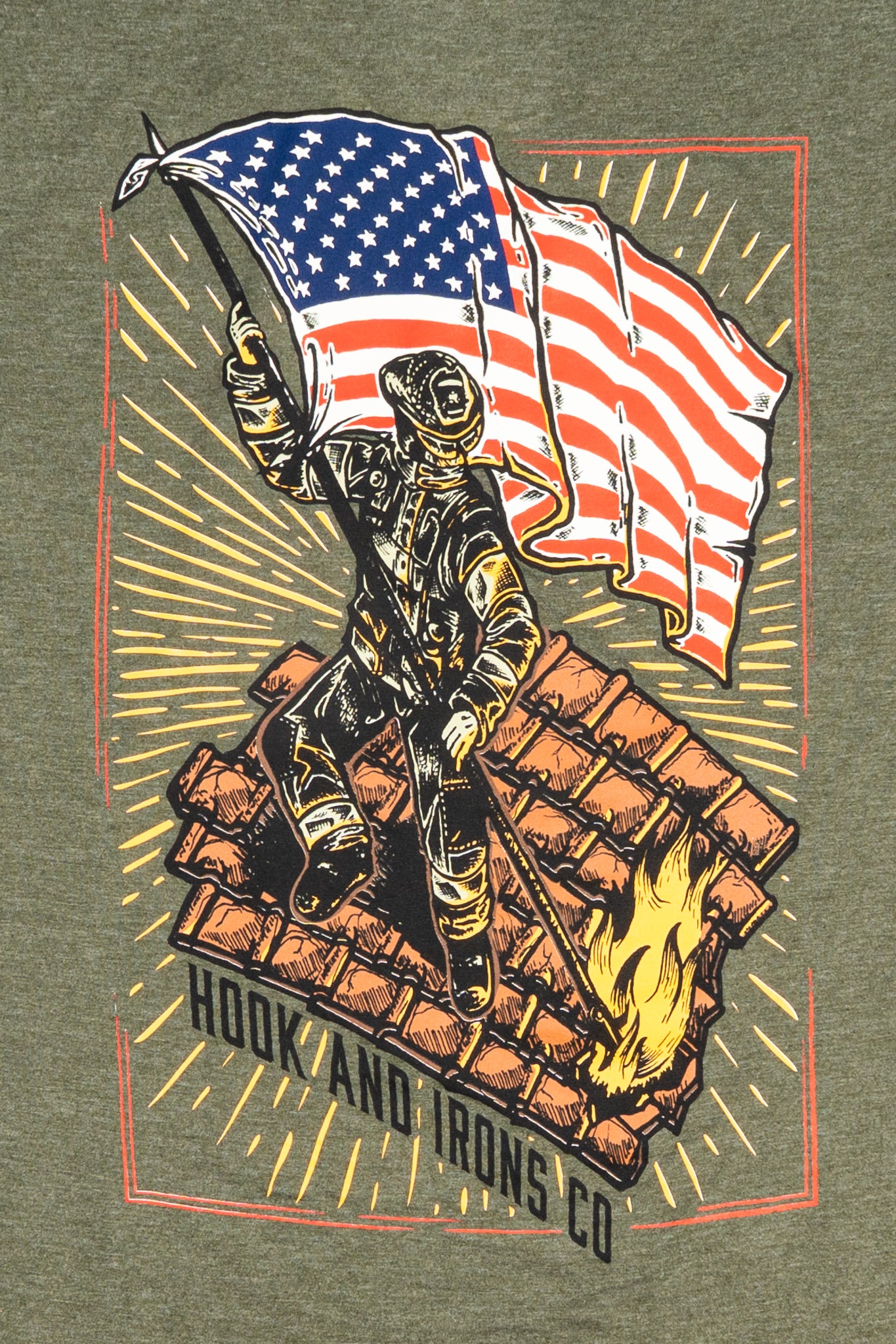 The Flag Bearer- OD Green Tee