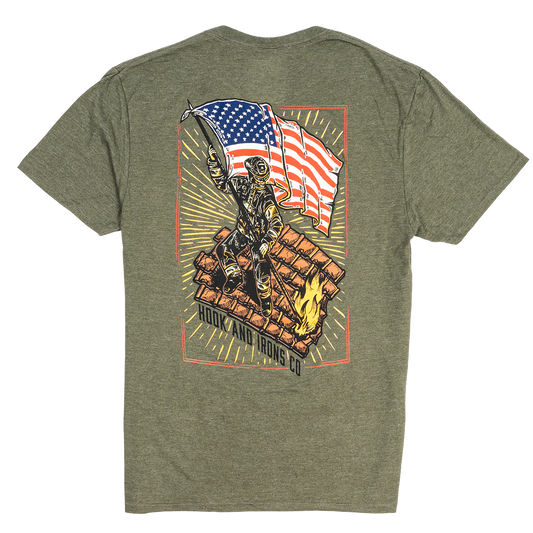 The Flag Bearer- OD Green Tee