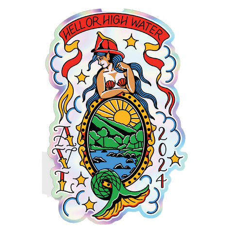 Asheville FD - Holographic Sticker (pre-order)