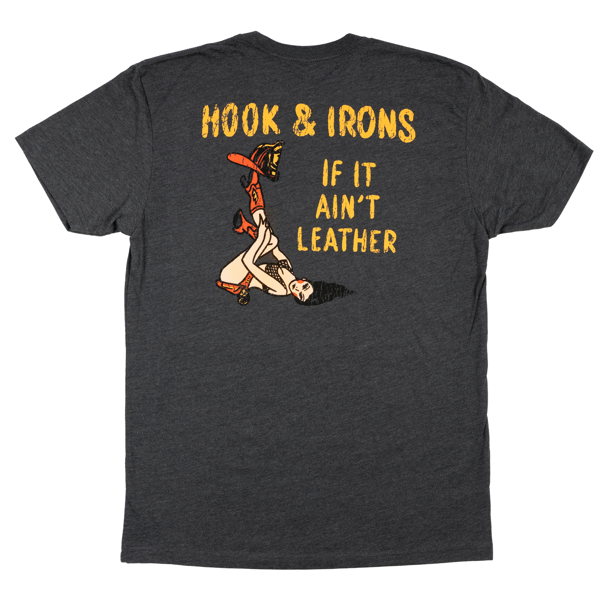 Firefighter T-Shirt (Charcoal) | Model: If It Ain't Leather