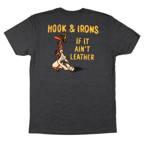 If It Aint Leather - Charcoal Tee