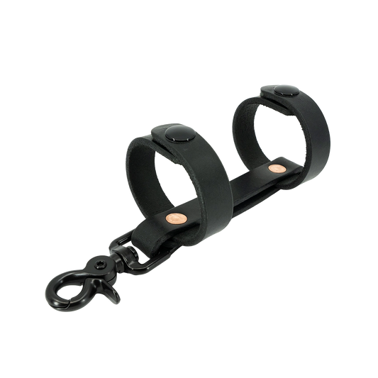 Inverted Leather Light Holder