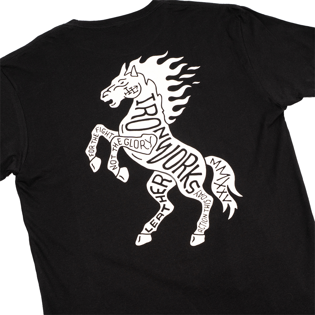 Ironworks Leather - Black Tee