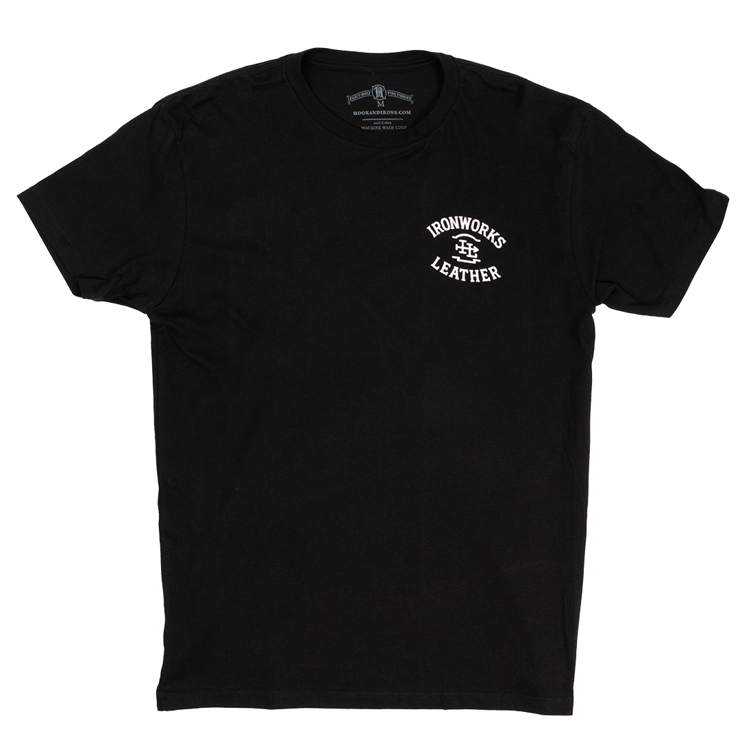 Ironworks Leather - Black Tee