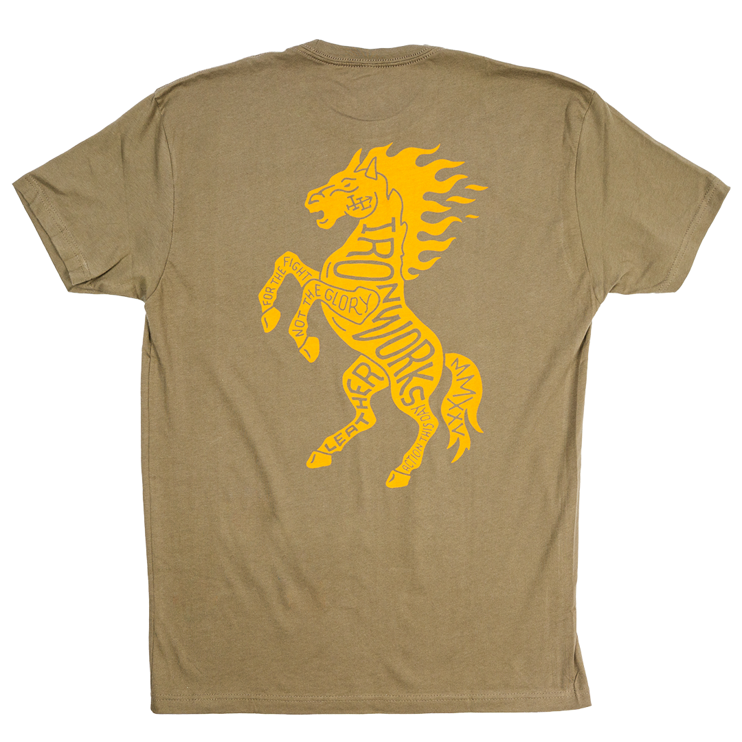 Ironworks Leather - Green Tee