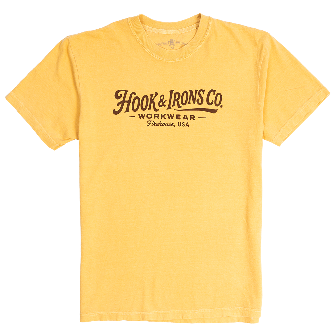The Irons Always Workin' - Heavyweight Mustard Tee