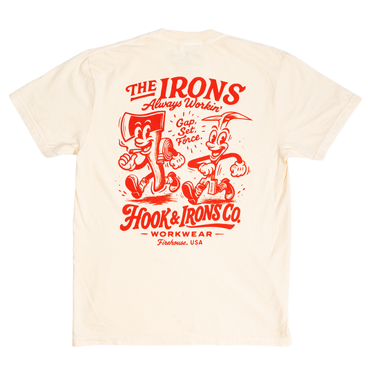 The Irons Always Workin' - Midweight Ivory Tee