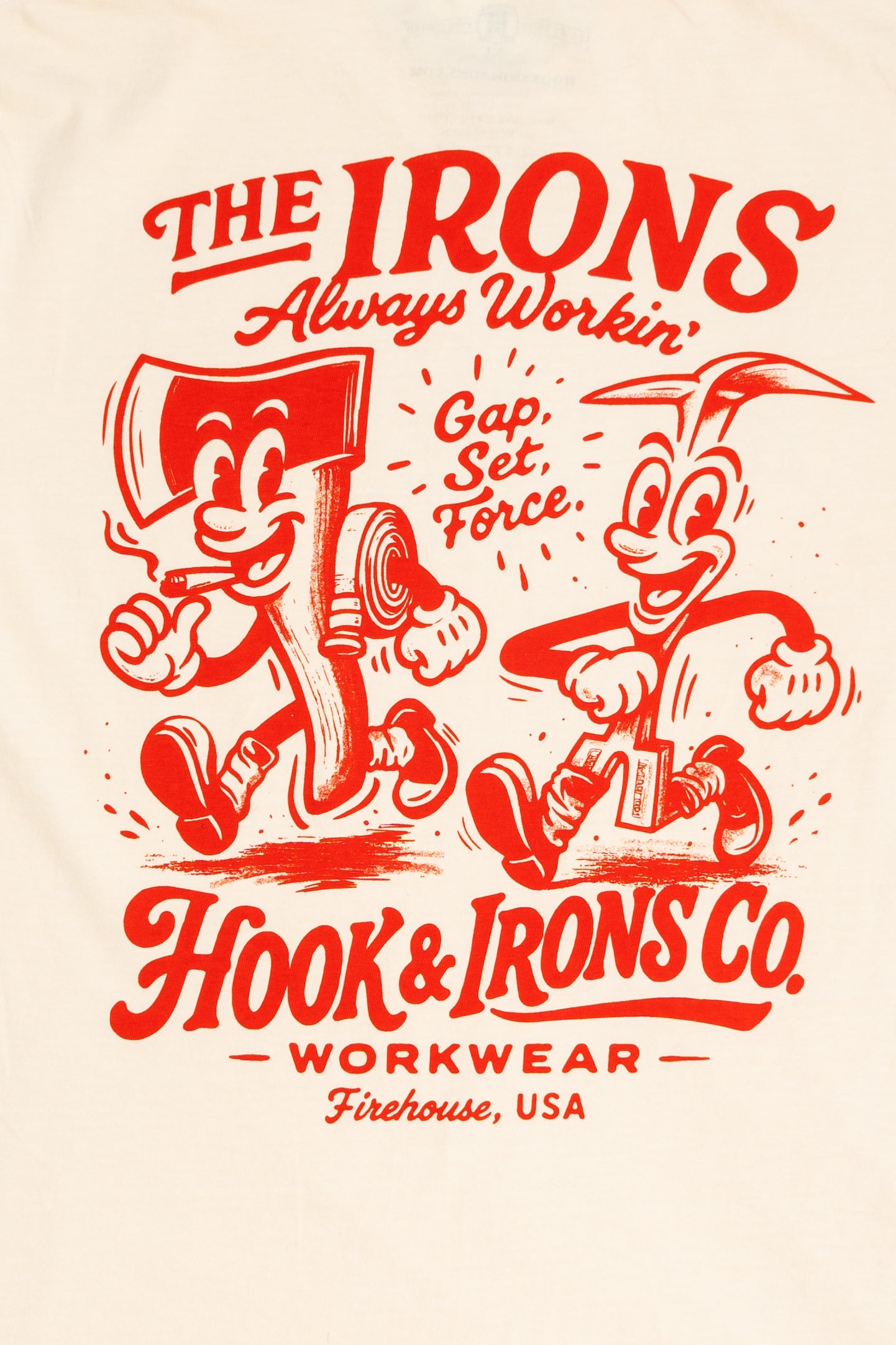 The Irons Always Workin' - Midweight Ivory Tee