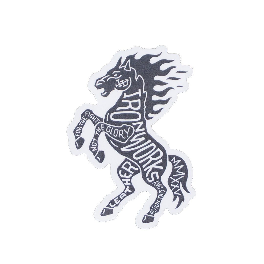 Ironworks Horse - Firefighter Vinyl Slap Sticker – Hook & Irons Co.
