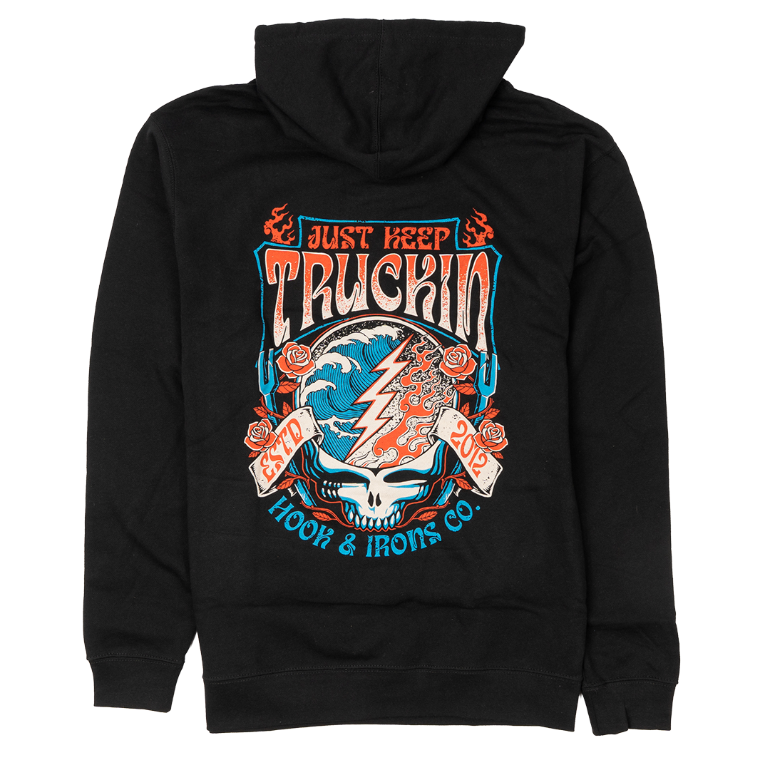 Keep Trucking - Black Hoodie