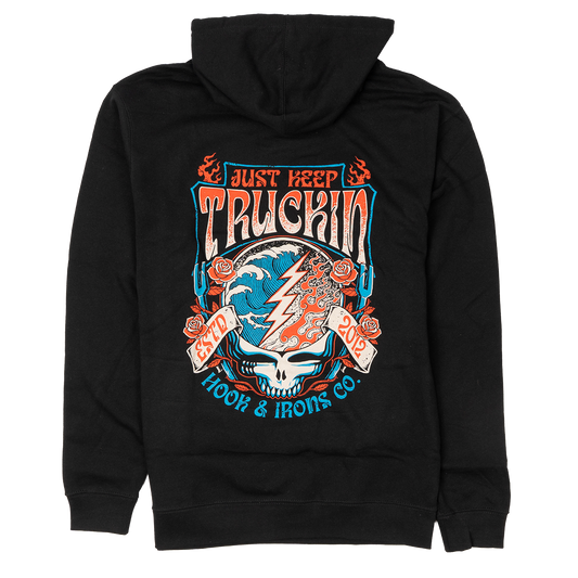 Keep Trucking - Black Hoodie