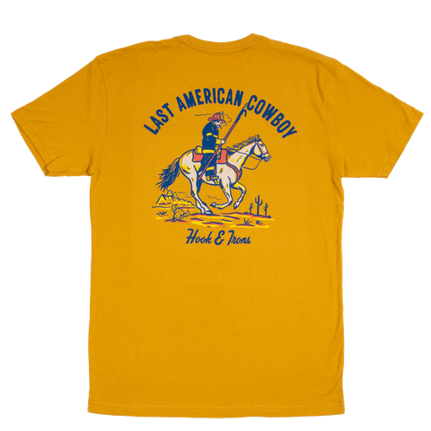Last American Cowboy - Gold Tee