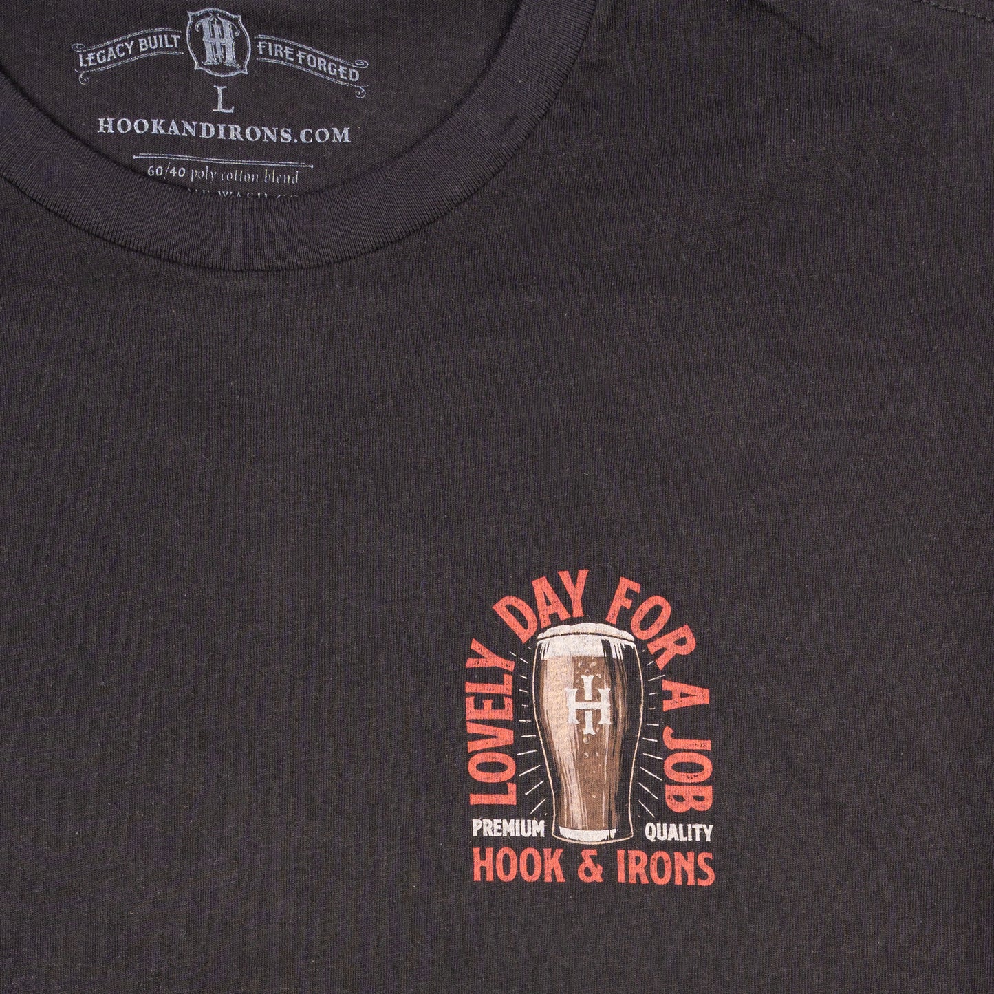 Lovely Day For A Job - Black Tee