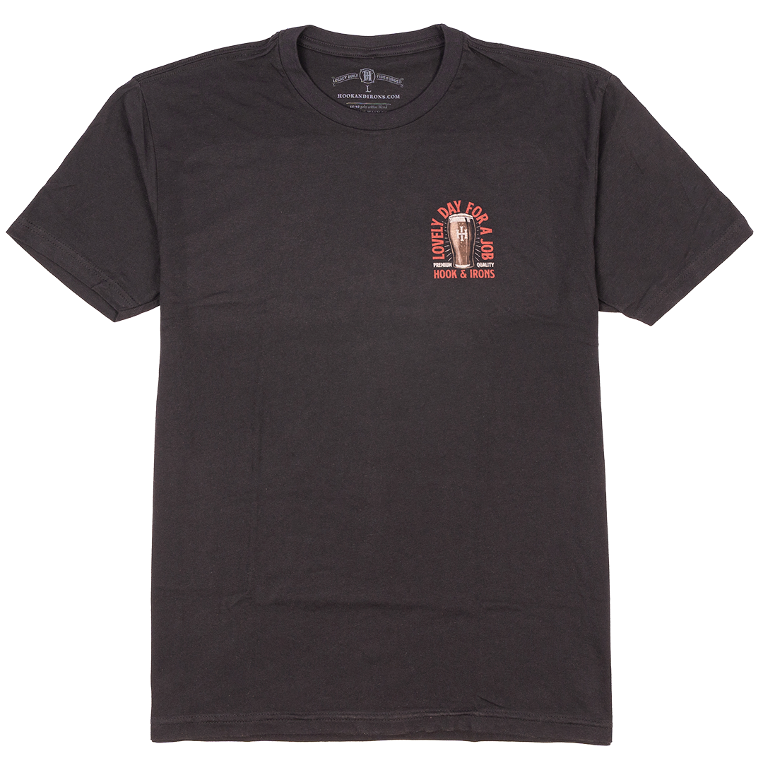 Lovely Day For A Job - Black Tee