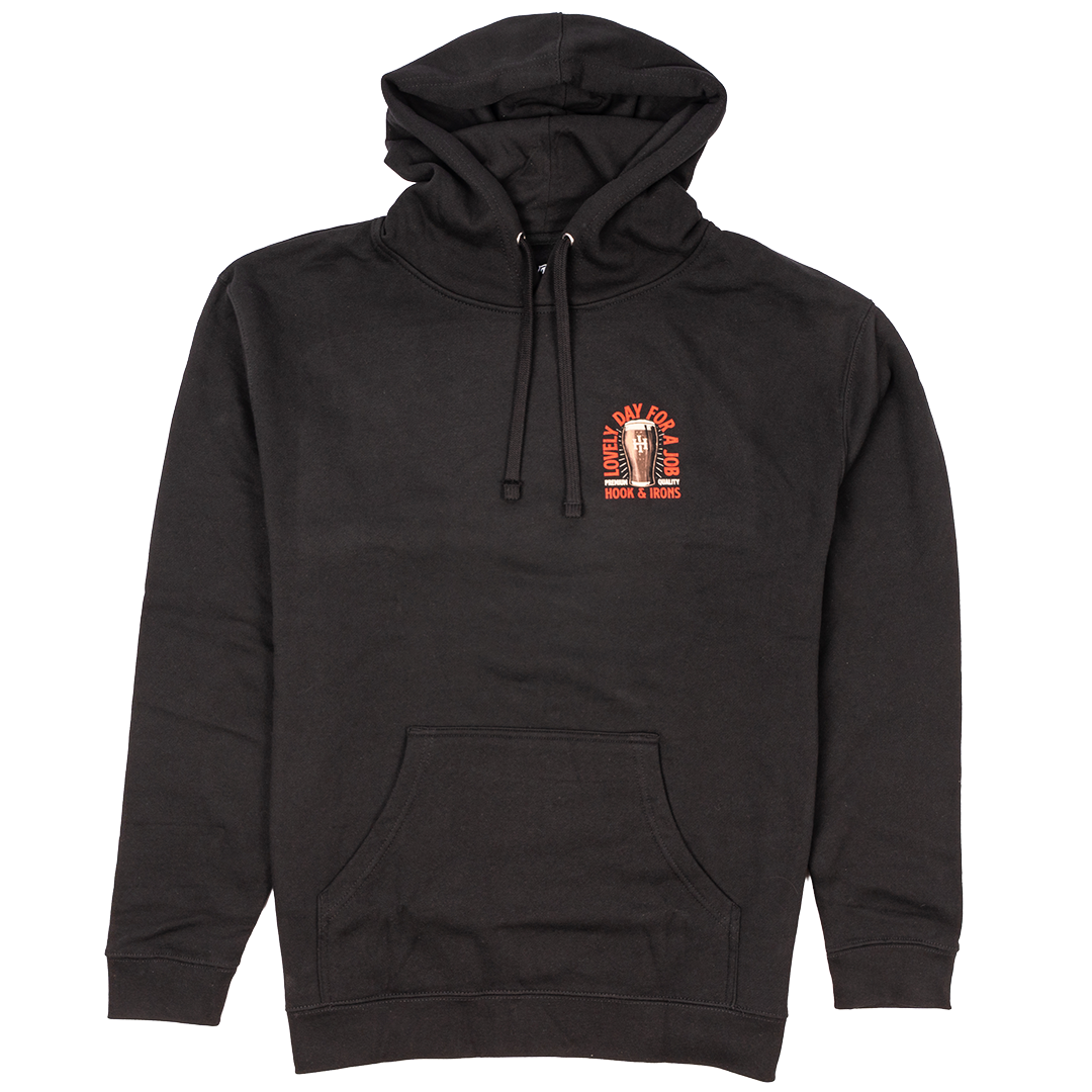 Lovely Day For A Job - Black Hoodie