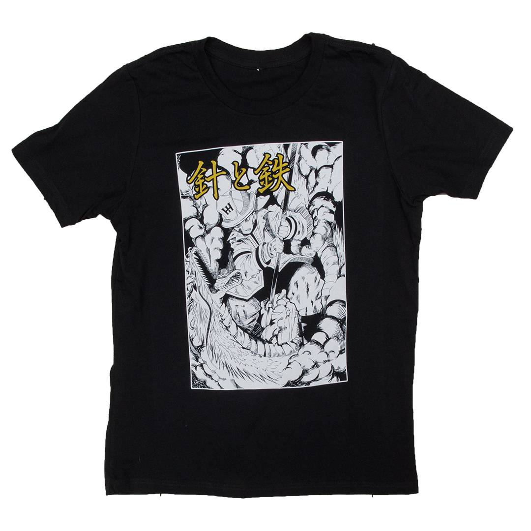 Children's Firefighter T-Shirt (Black) | Model: Dragon Killer (Kids)
