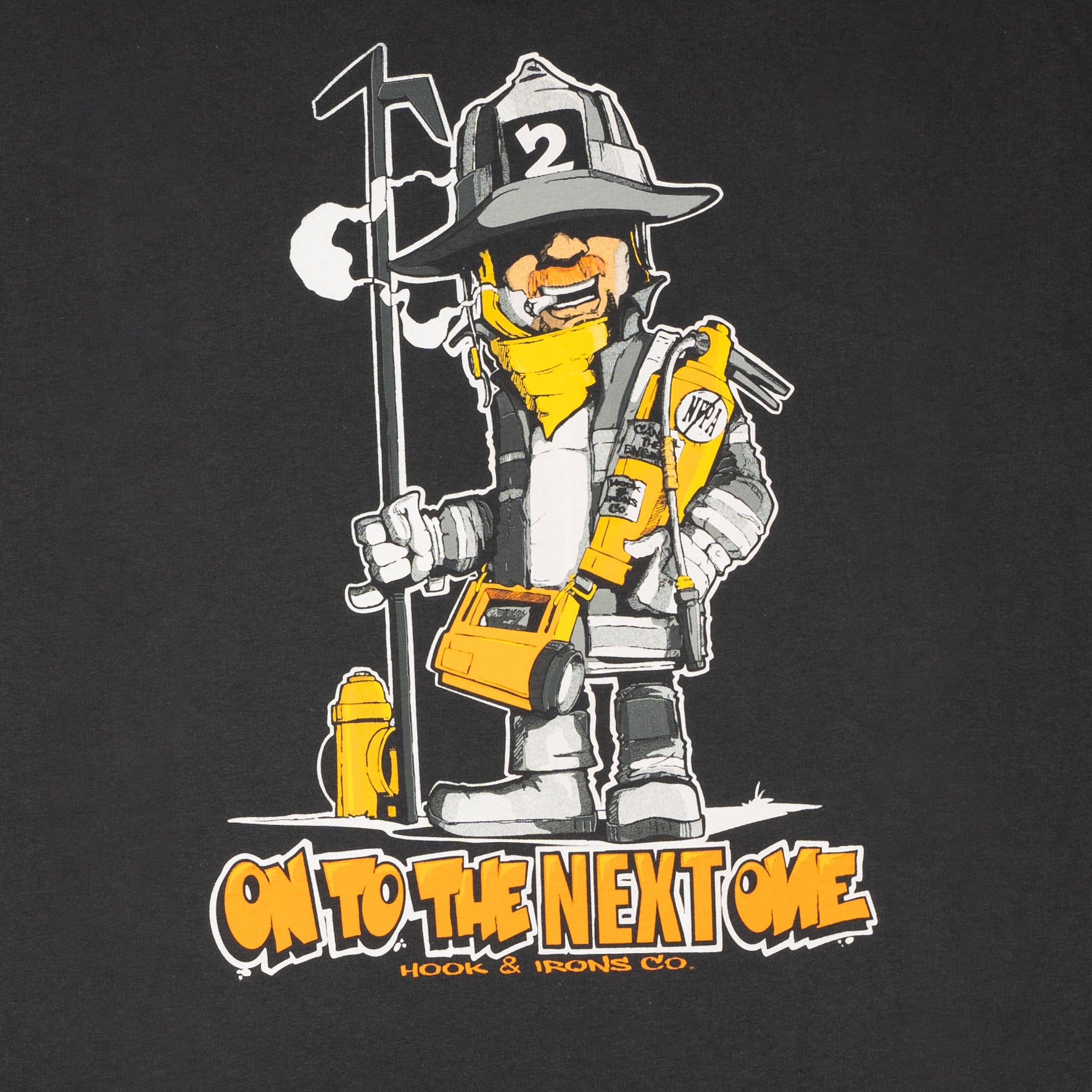 Firefighter T-Shirt (Black) | Model: On To The Next One