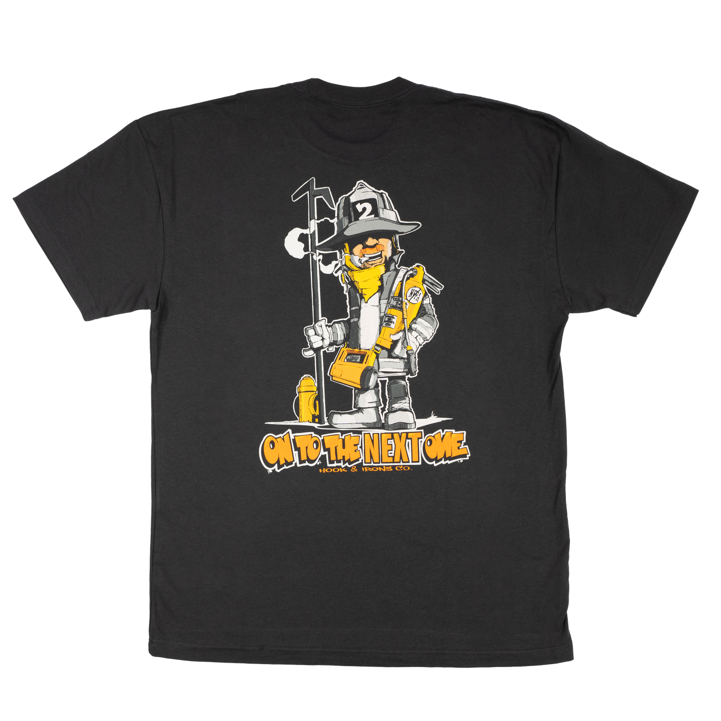 Firefighter T-Shirt (Black) | Model: On To The Next One