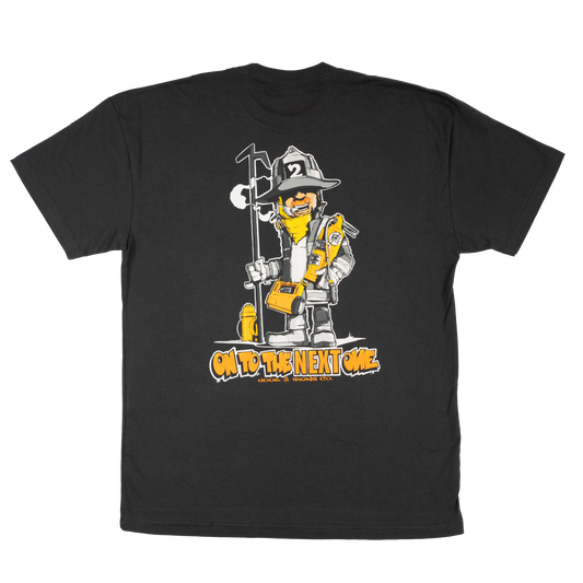 Firefighter T-Shirt (Black) | Model: On To The Next One