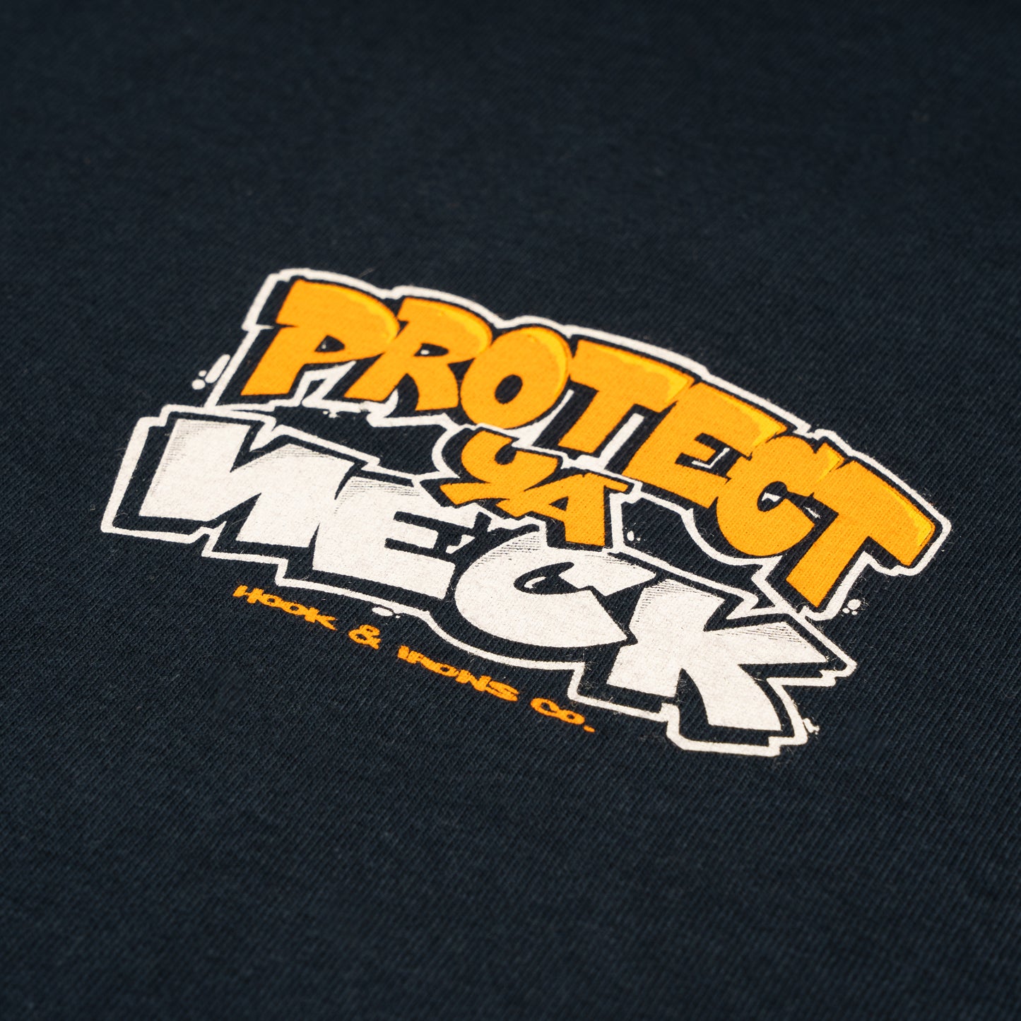 Firefighter T-Shirt (Navy) | Model: Protect Ya Neck