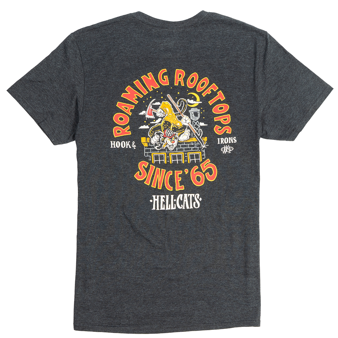 Hell Cat - Heather Gray Tee