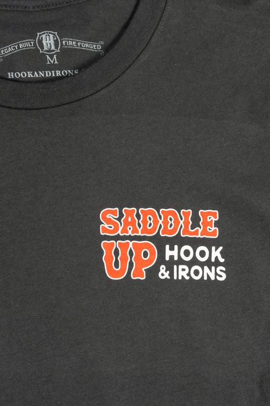 Saddle Up - Black Tee
