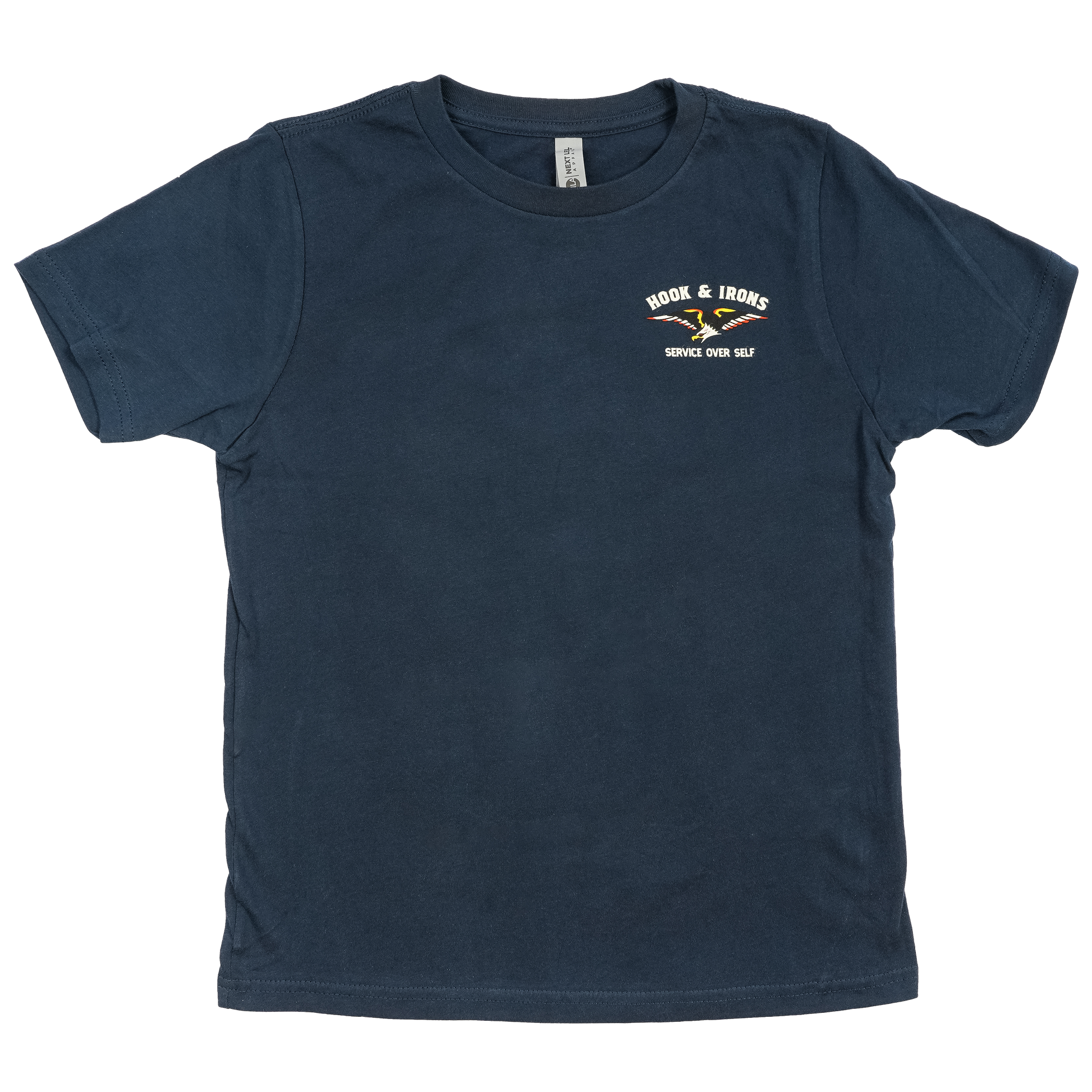 Youth Firefighter T-Shirt (Navy Blue) | Model: Service Over Self Youth