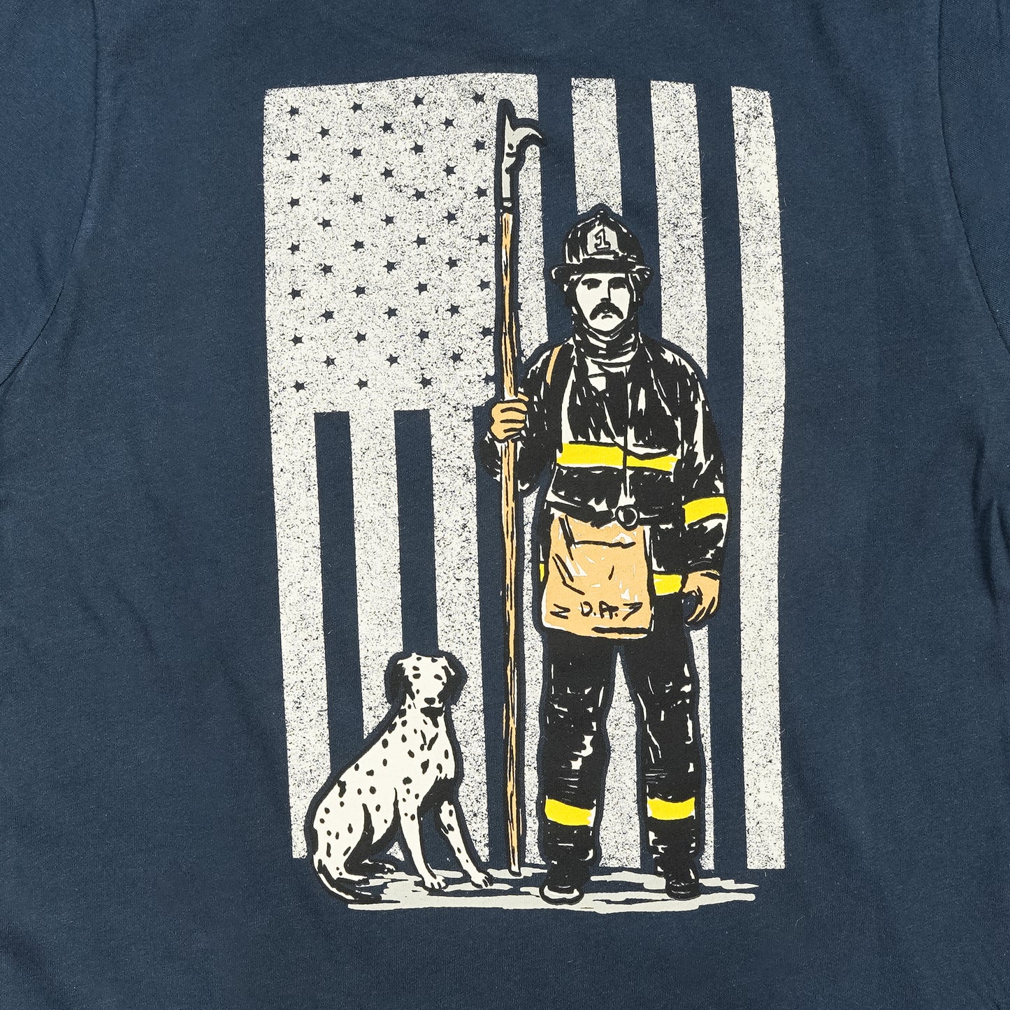 Youth Firefighter T-Shirt (Navy Blue) | Model: Service Over Self Youth