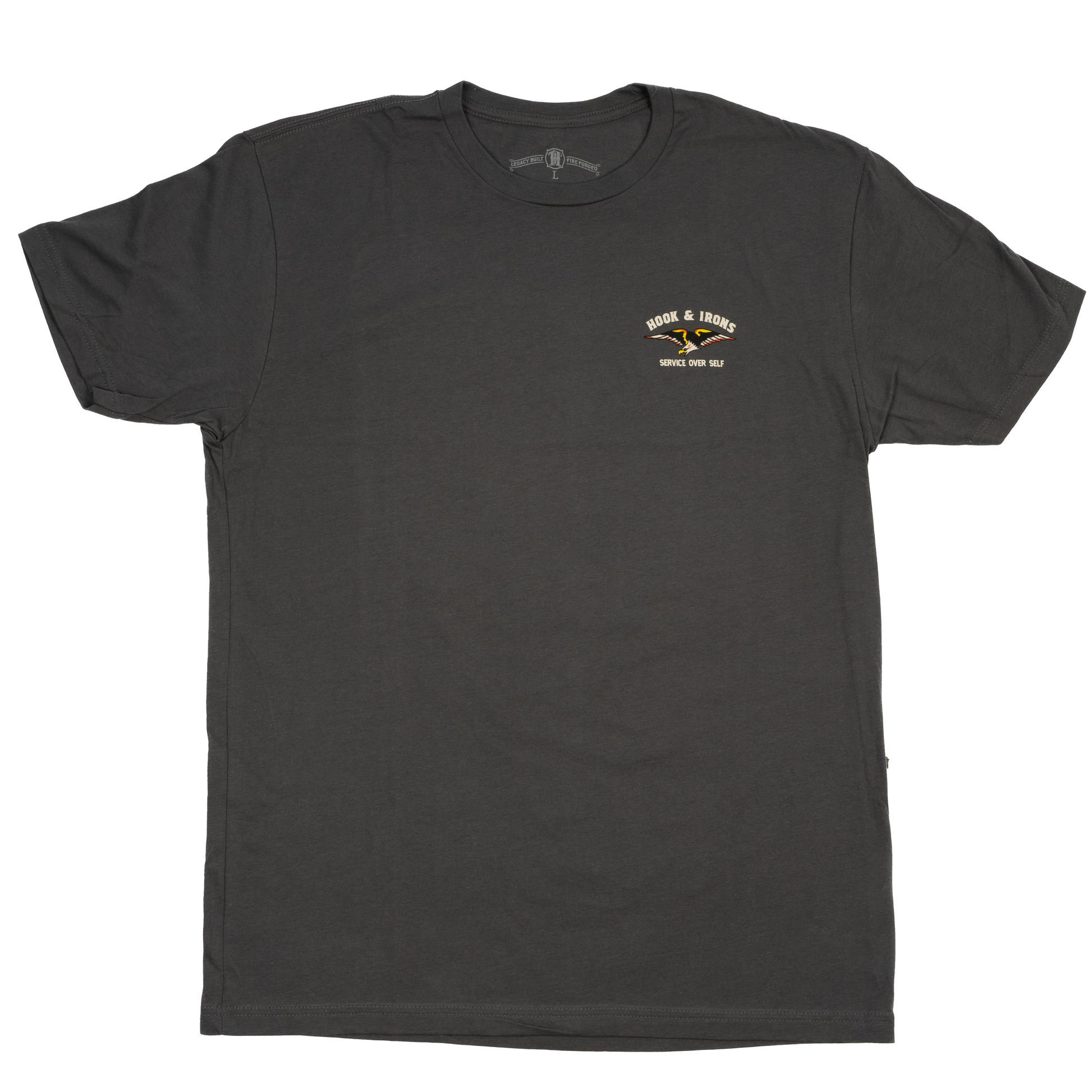 Firefighter T-Shirt (Charcoal) | Model: Service Over Self