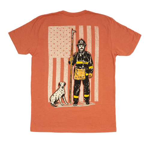 Service Over Self - Heather Brick Tee