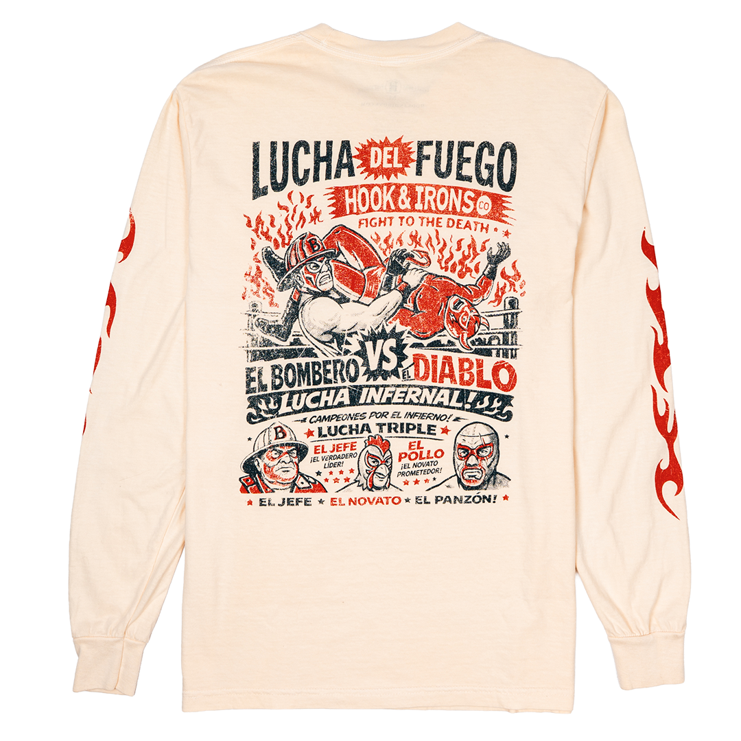 Lucha Del Fuego - Long Sleeve Tee