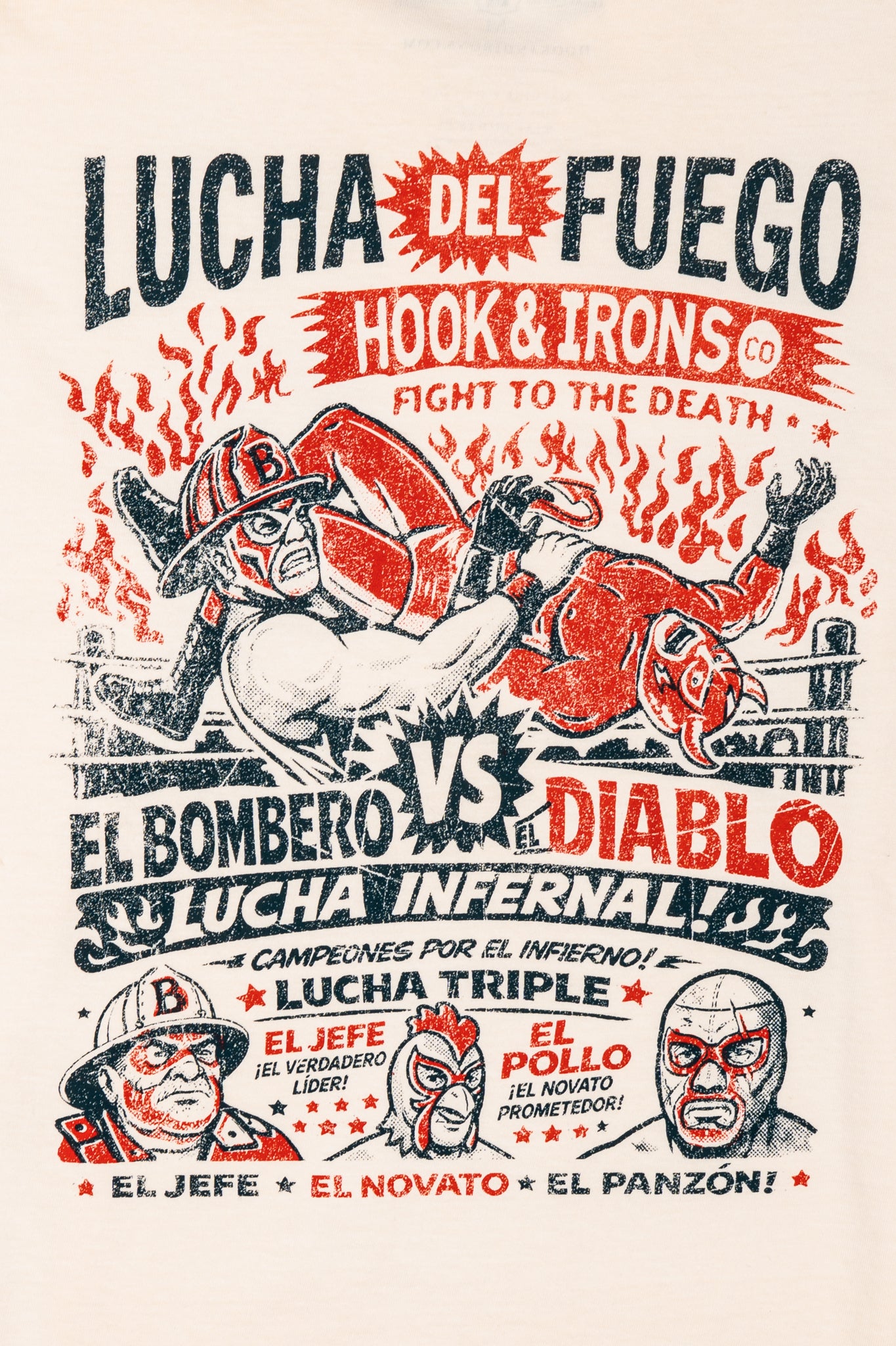 Lucha Del Fuego - Long Sleeve Tee