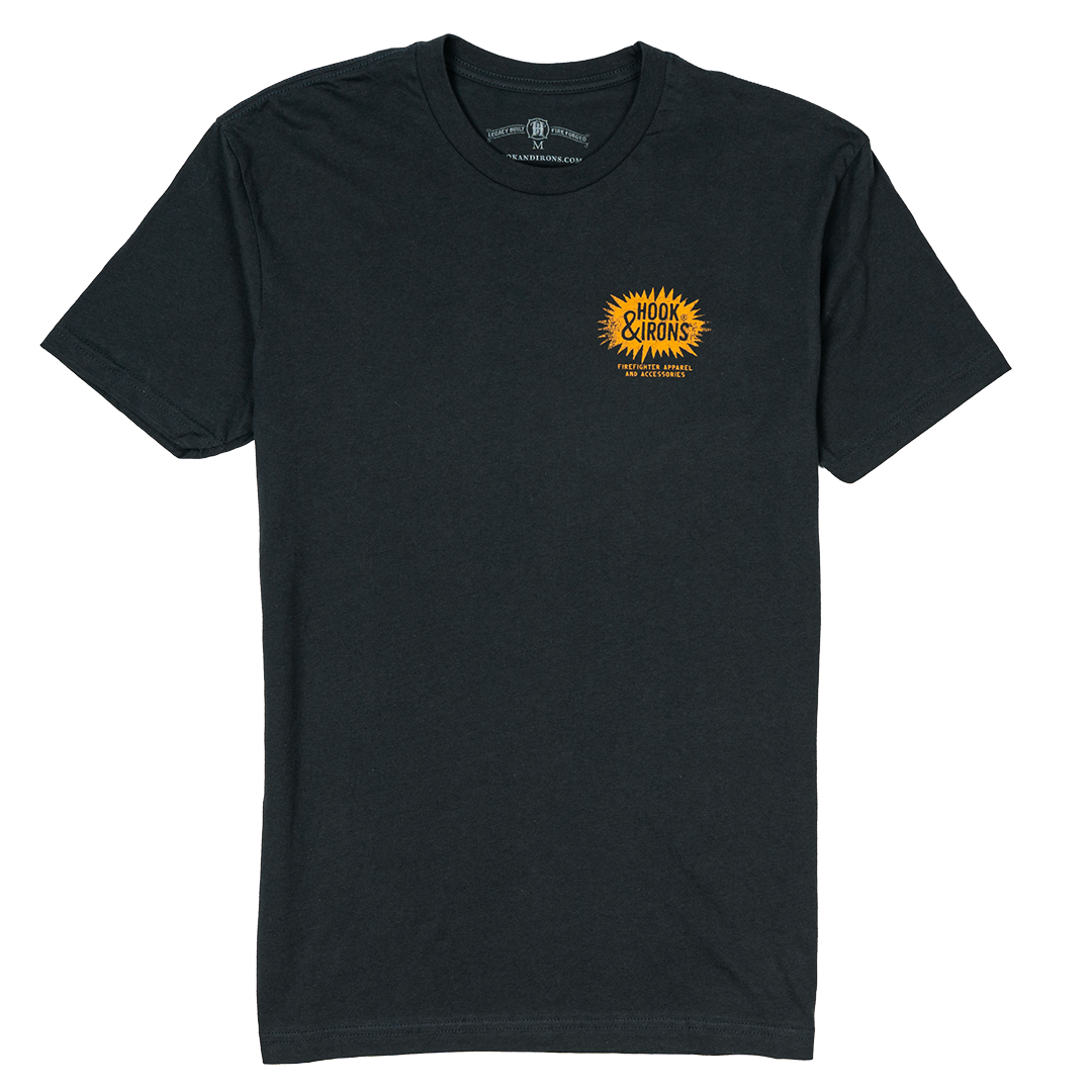 Lucha Del Fuego - Charcoal Tee