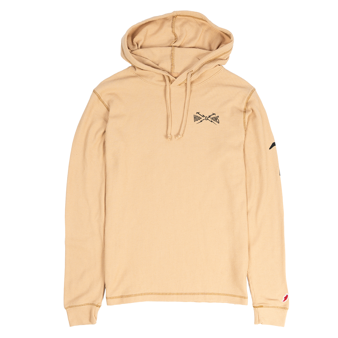 Night Lightning - Wheat Waffle Hoodie