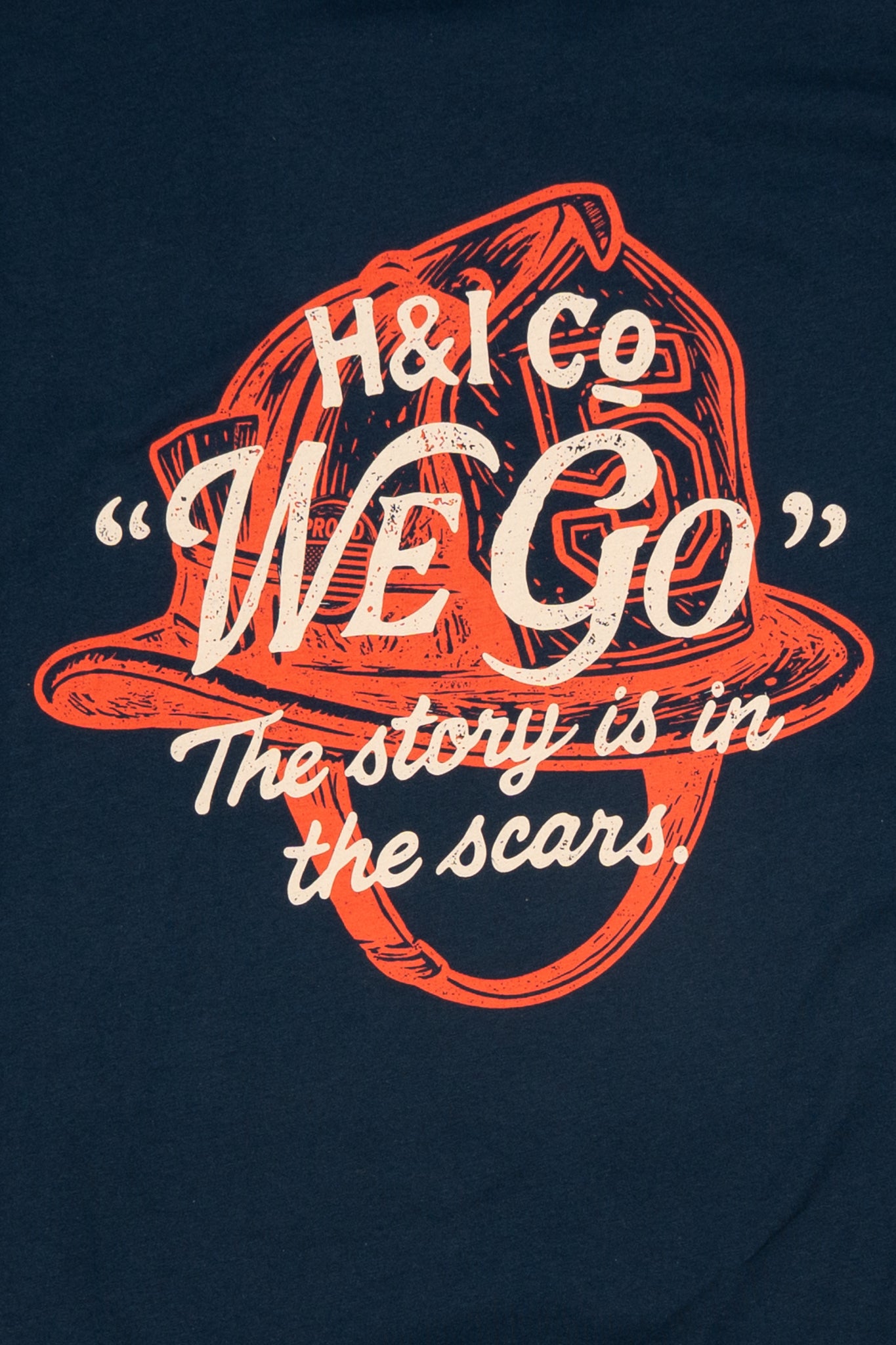 The Story in the Scars  - Navy Tee