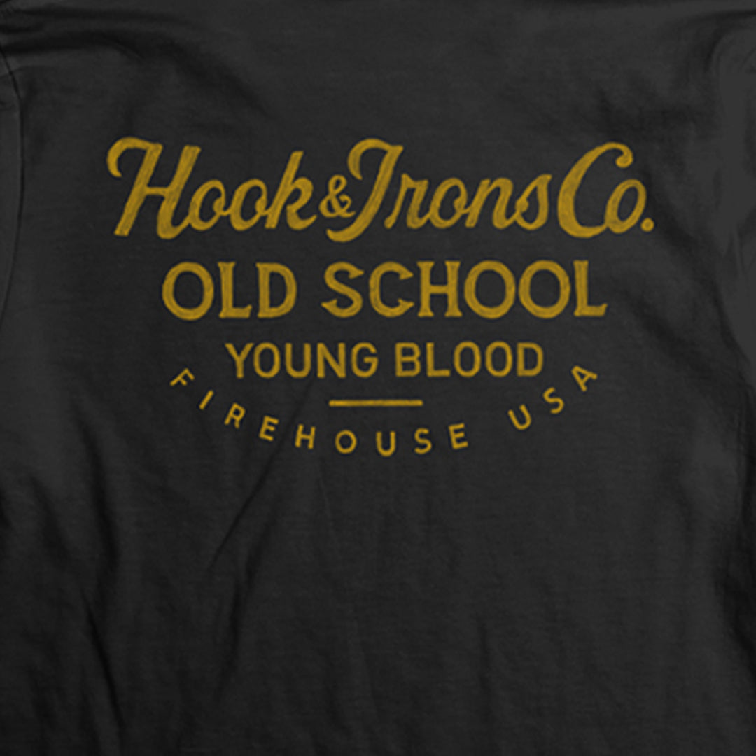 Old School Young Blood - Black Long Sleeve