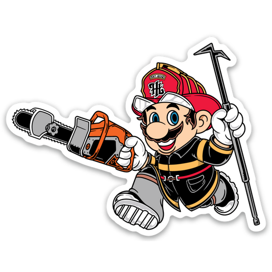 Firefighter Vinyl Slap Sticker | Model: It's-A-Me Truckie