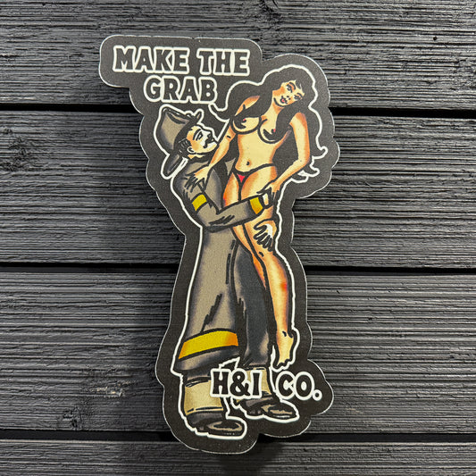 Metal Shop Sign - Make The Grab