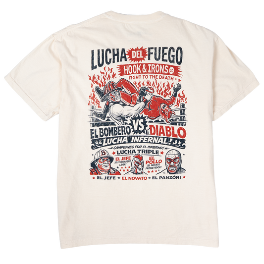Lucha Del Fuego - Ivory Tee