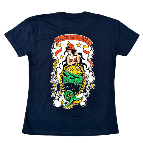 (SOLD OUT) Women's Navy Tee - Asheville FD Preorder