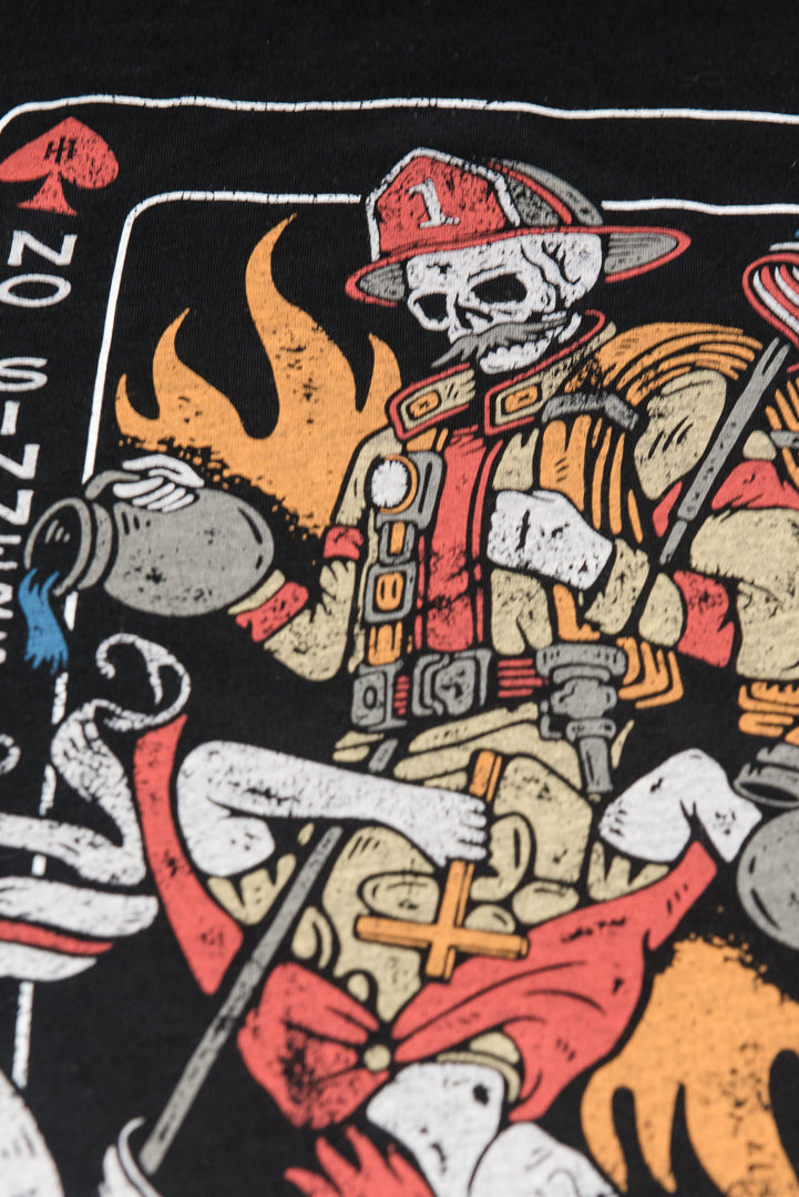 St. Florian's Reflection - Firefighter T-Shirt (Black) – Hook