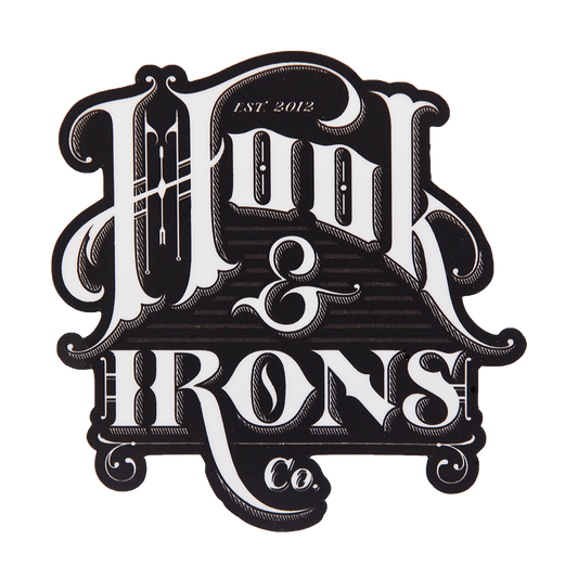 Firefighter Vinyl Slap Sticker | Model: Negative Logo, Black on White Text