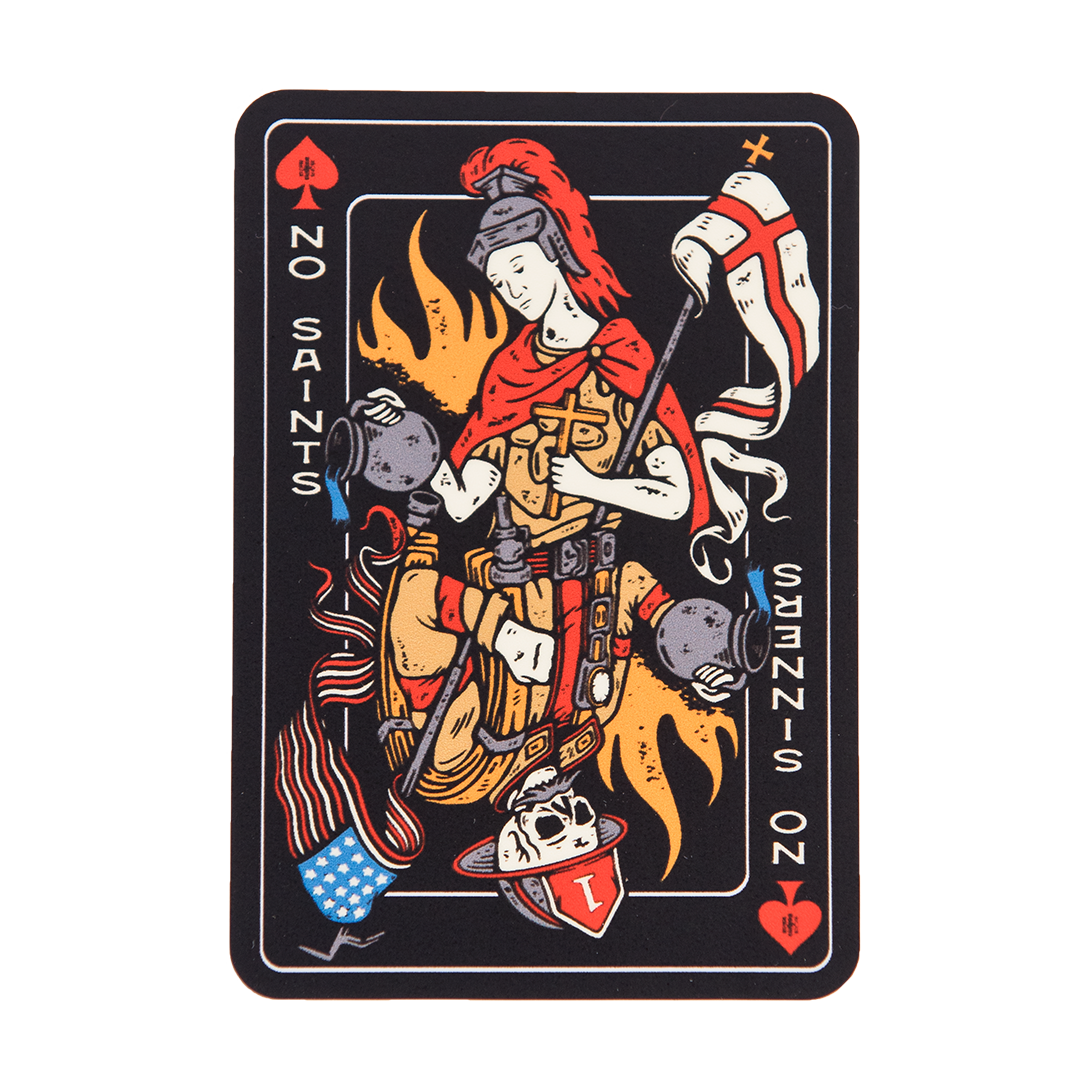 Firefighter Vinyl Slap Sticker | Model: St. Florian