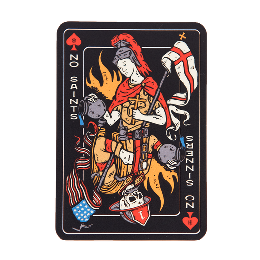 Firefighter Vinyl Slap Sticker | Model: St. Florian