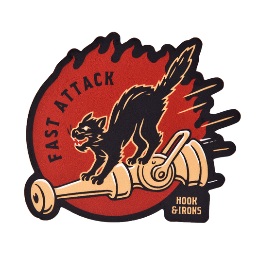 Firefighter Vinyl Slap Sticker | Model: Fast Attack, Smooth Bore 4ever